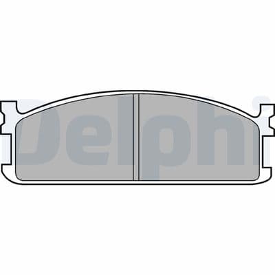 Juego de balatas de freno DELPHI LP476