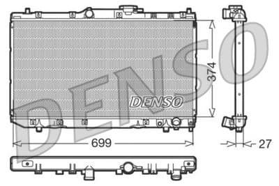 Radiador, refrigeración del motor DENSO DRM50016