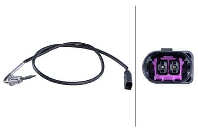 Sensor, de temperatura de gas de escape HELLA 6PT 358 284-011