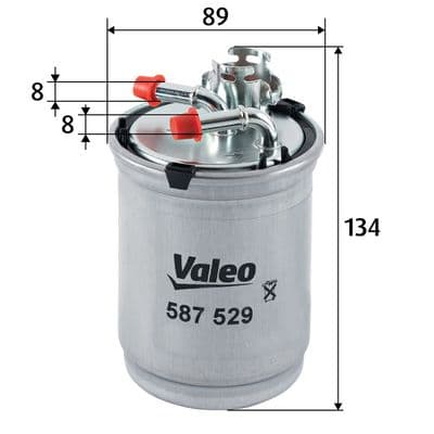 Filtro combustible VALEO 587529