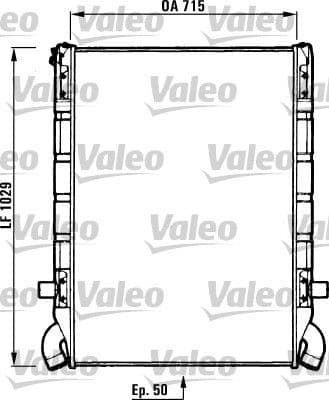 Radiador, refrigeración del motor VALEO 730637