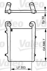 Radiador de aire de admisión VALEO 817369