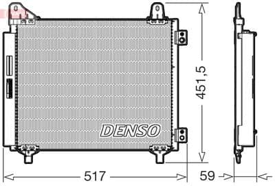 Condensador, aire acondicionado DENSO DCN21035