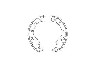 Juego de zapatas de frenos Kavo Parts BS-9954