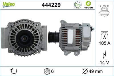 Alternador VALEO 444229