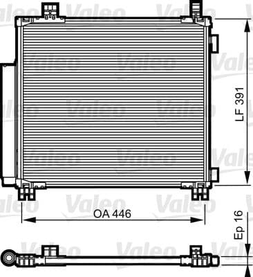Condensador, aire acondicionado VALEO 814220