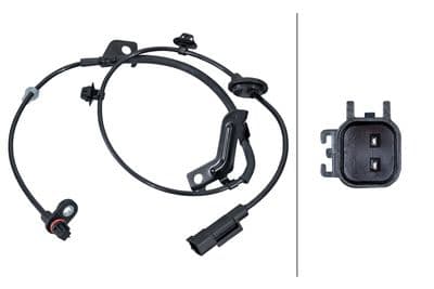 Sensor, revoluciones de la rueda HELLA 6PU 358 268-991