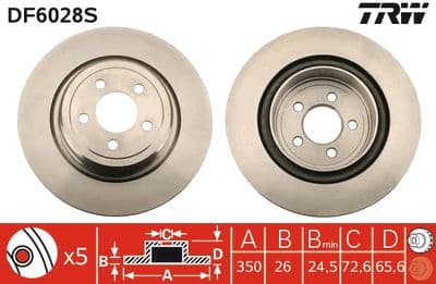 Disco de freno TRW DF6028S