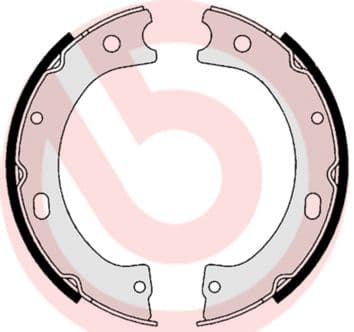 Juego de zapatas de frenos, freno de mano BREMBO S 56 535