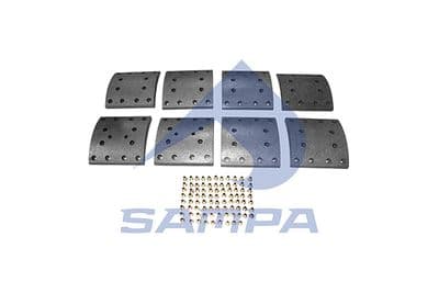 Juego de balatas de freno, freno de tambor SAMPA 096.637C