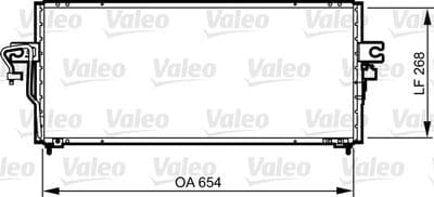 Condensador, aire acondicionado VALEO 817792