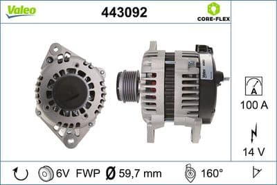 Alternador VALEO 443092