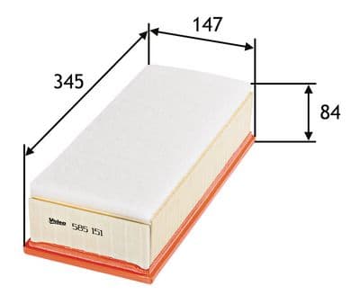 Filtro de aire VALEO 585151