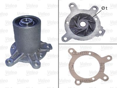 Bomba de agua, refrigeración del motor VALEO 506343