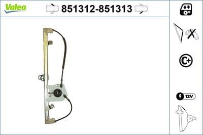 Elevador para ventanas VALEO 851312