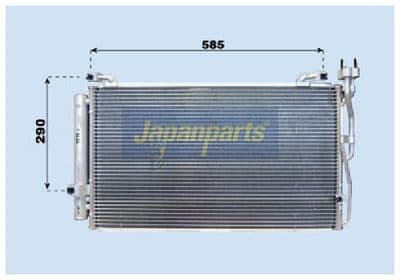 Condensador, aire acondicionado JAPANPARTS CND283025