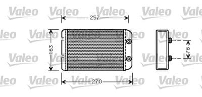 Radiador de calefacción, calefacción interior VALEO 812329