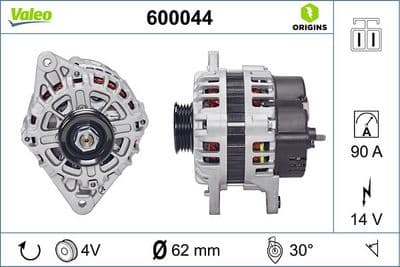 Alternador VALEO 600044