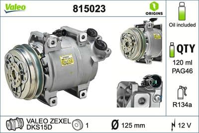 Compresor, aire acondicionado VALEO 815023