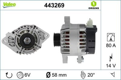 Alternador VALEO 443269