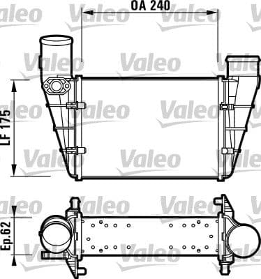 Radiador de aire de admisión VALEO 817625