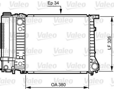 Radiador, refrigeración del motor VALEO 731509