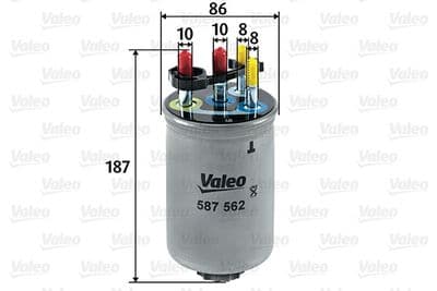 Filtro combustible VALEO 587562