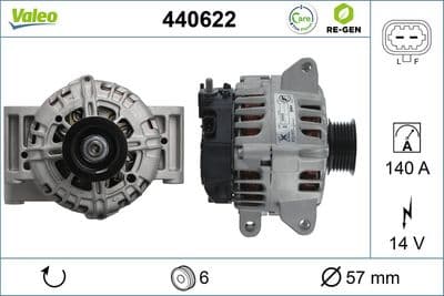 Alternador VALEO 440622