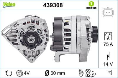 Alternador VALEO 439308