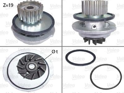 Bomba de agua, refrigeración del motor VALEO 506648
