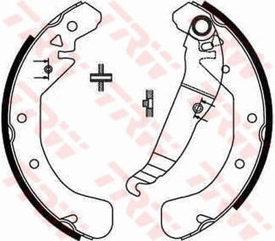 Juego de zapatas de frenos TRW GS8637