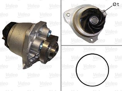 Bomba de agua, refrigeración del motor VALEO 506587