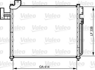 Condensador, aire acondicionado VALEO 814316