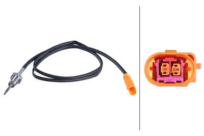Sensor, de temperatura de gas de escape HELLA 6PT 358 284-021