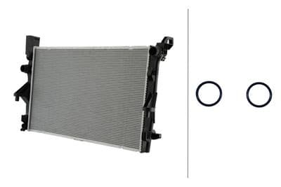 Radiador, refrigeración del motor HELLA 8MK 366 307-981
