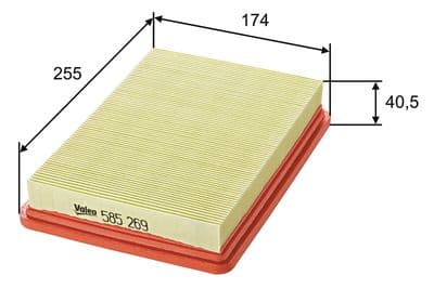 Filtro de aire VALEO 585269