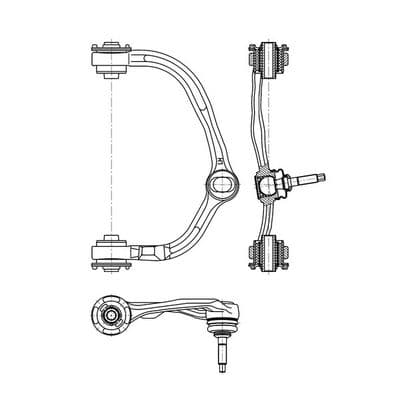 Brazo oscilante, suspensión de ruedas CTR CQ1148L