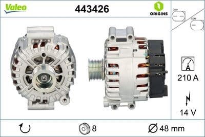 Alternador VALEO 443426