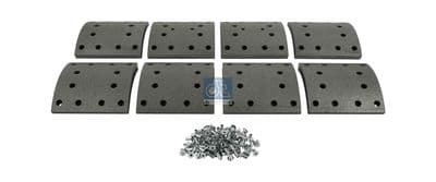 Juego de balatas de freno, freno de tambor DT Spare Parts 7.92426