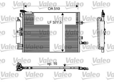 Condensador, aire acondicionado VALEO 818165