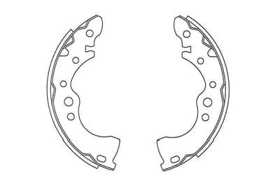 Juego de zapatas de frenos Kavo Parts BS-7434