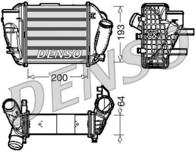 Radiador de aire de admisión DENSO DIT02005