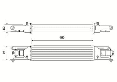 Radiador de aire de admisión VALEO 822976