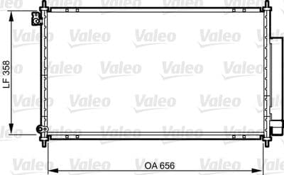 Condensador, aire acondicionado VALEO 814159