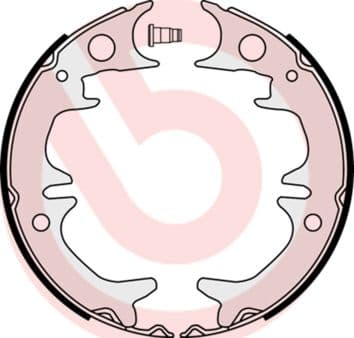 Juego de zapatas de frenos, freno de mano BREMBO S 83 543
