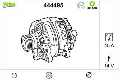 Alternador VALEO 444495