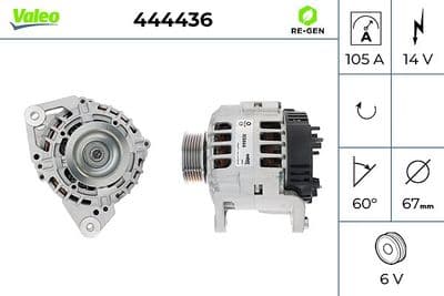Alternador VALEO 444436