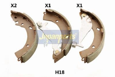 Juego de zapatas de frenos JAPANPARTS GF-H18AF