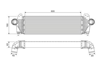 Radiador de aire de admisión VALEO 818694