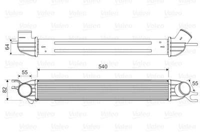 Radiador de aire de admisión VALEO 818580